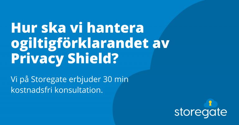 How should we deal with the invalidation of the Privacy Shield?