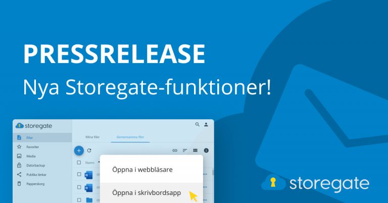 Pressrelease: Nya Storegate-funktioner!