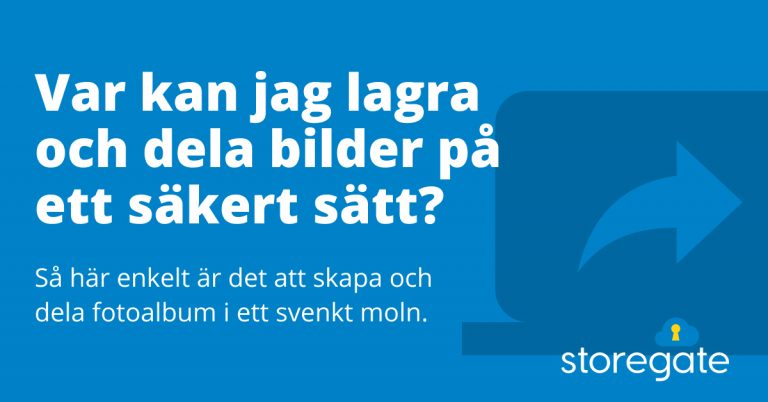 Var kan jag lagra och dela bilder på ett säkert sätt?