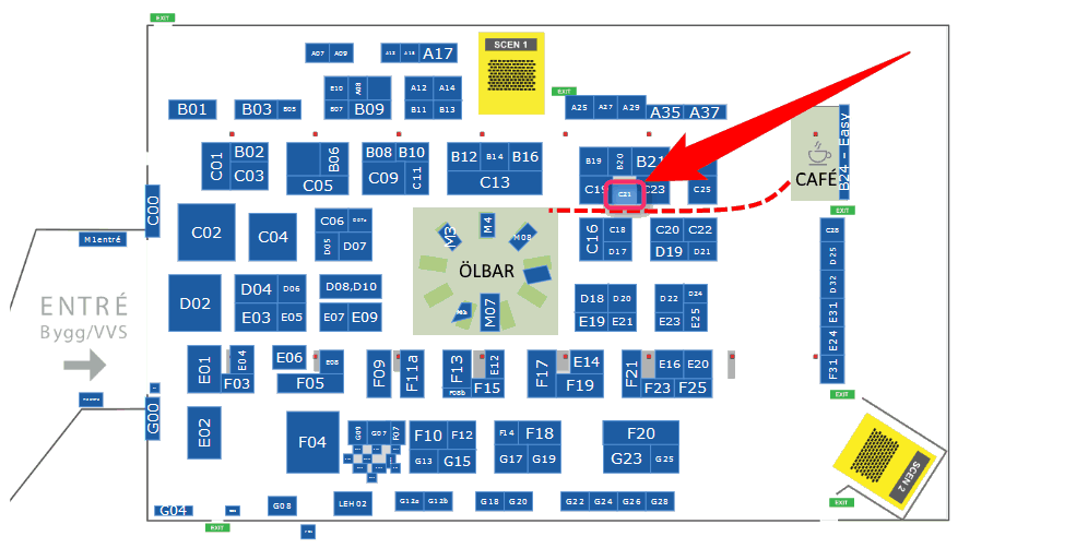 Site map of the construction site