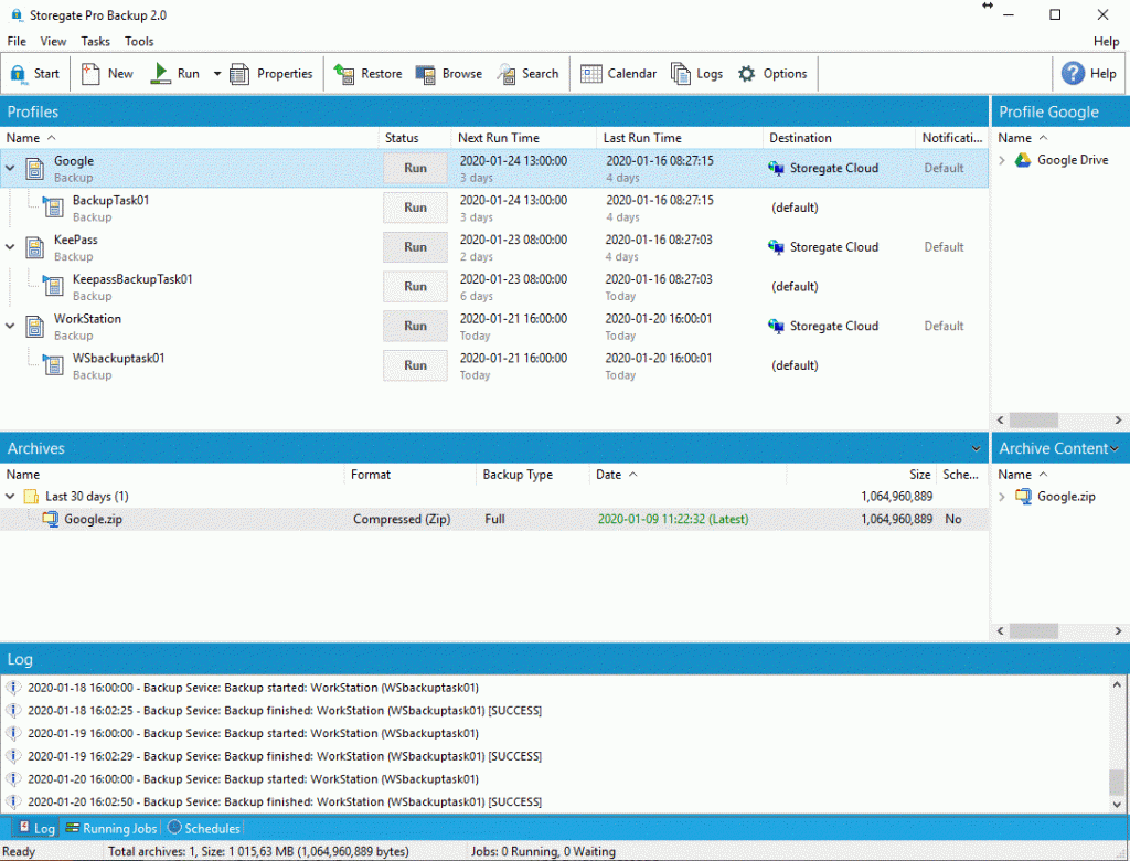 ta backup på din server