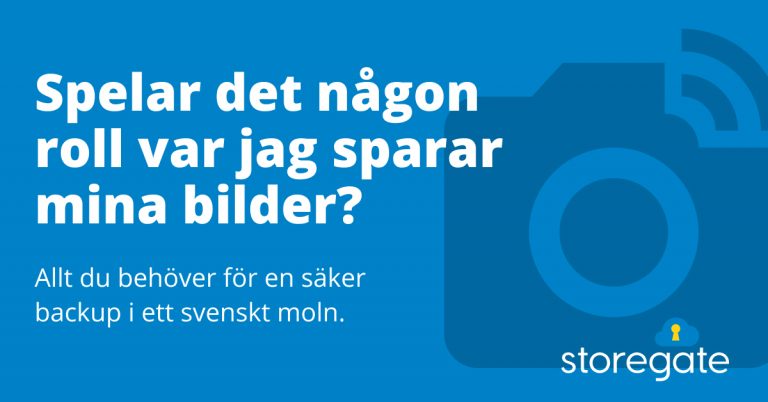 Spelar det någon roll var jag sparar mina bilder?