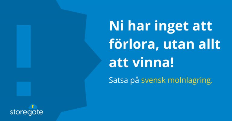 Svensk molnlagring
