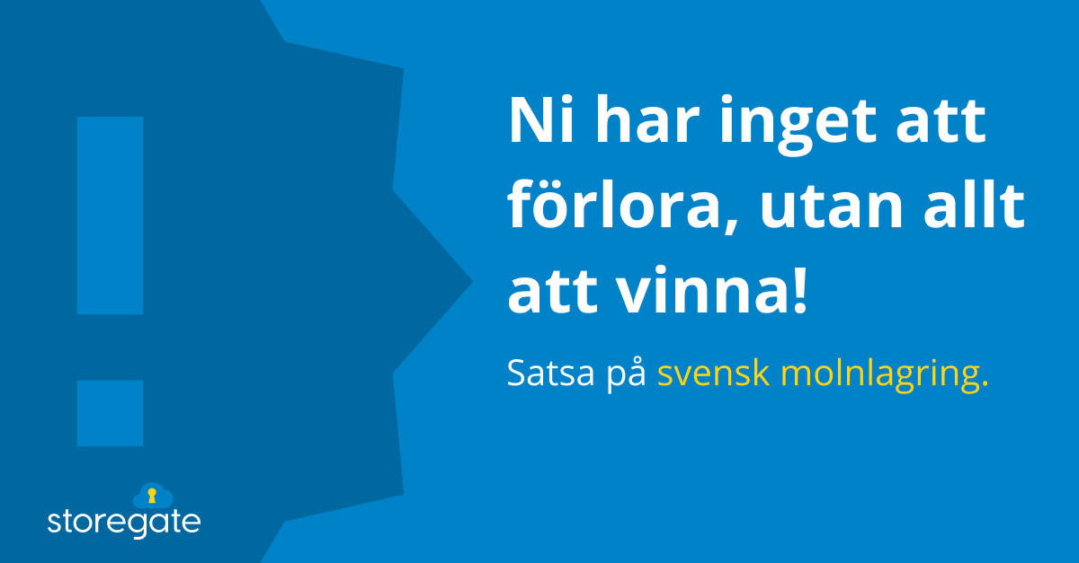 Svensk molnlagring