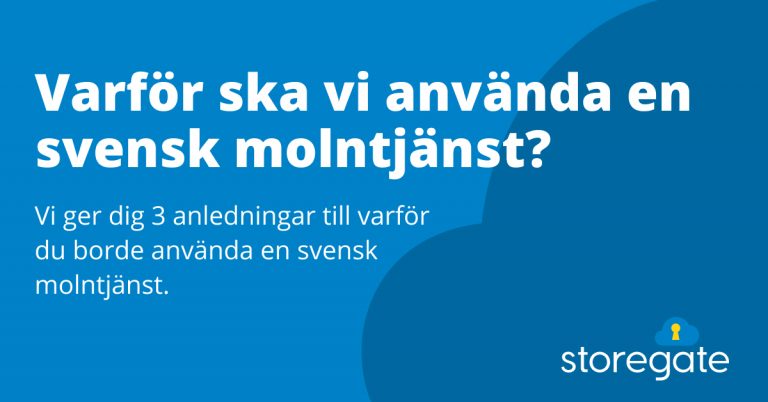 Svensk molntjanst 1