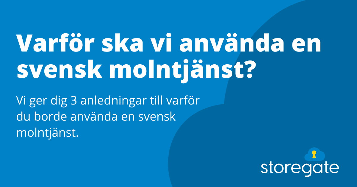 Svensk molntjanst 1