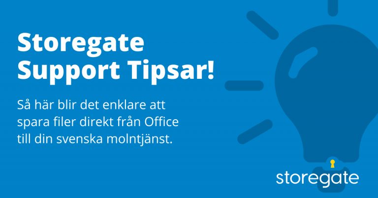 Storegate Support Tipsar