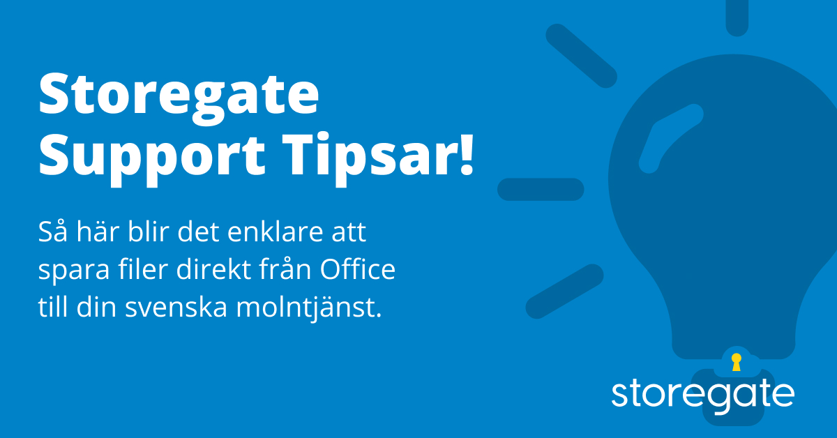 Storegate Support Tipsar