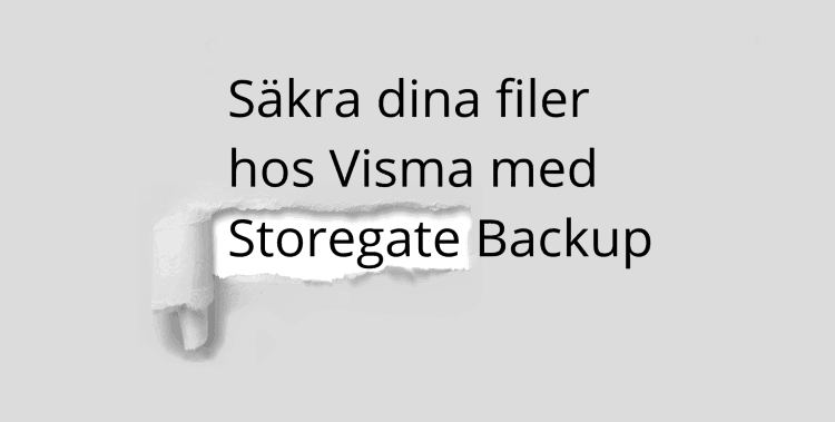 Säkra dina filer hos Visma med Storegate
