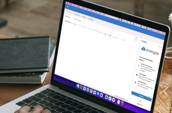 Maila och dela filer från Storegate i Outlook med full regelefterlevnad.