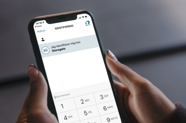 Identificer dig med BankID hos Storegate