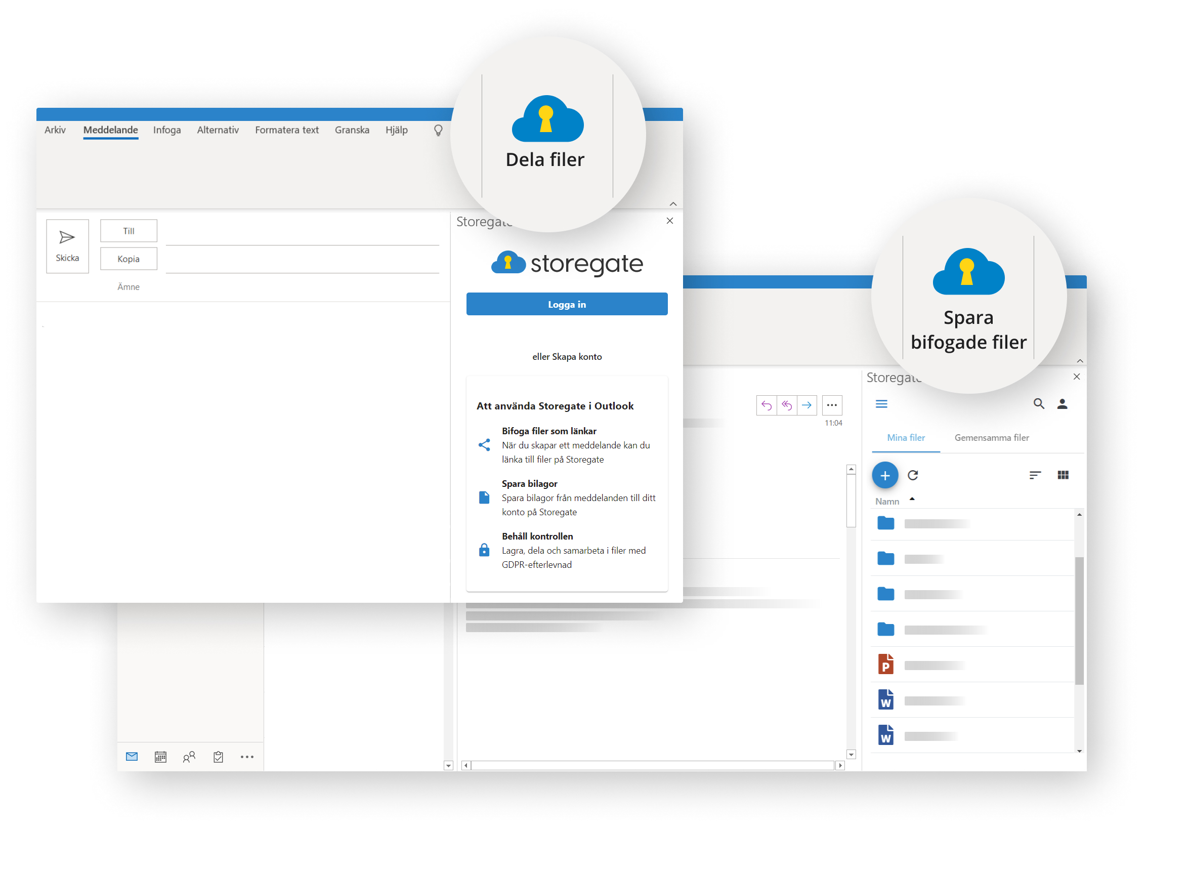 Storegate outlook add-on