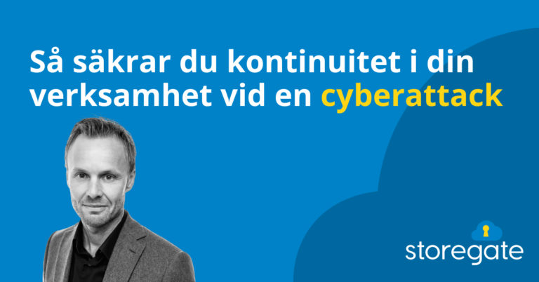 Storegate BCP - säkra kontinuitet vid cyberattack