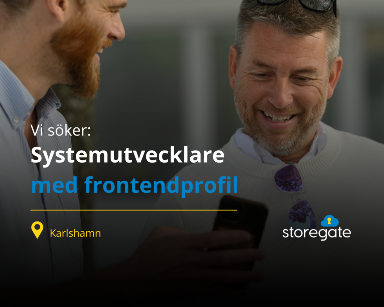 Annons systemutvecklare Storegate